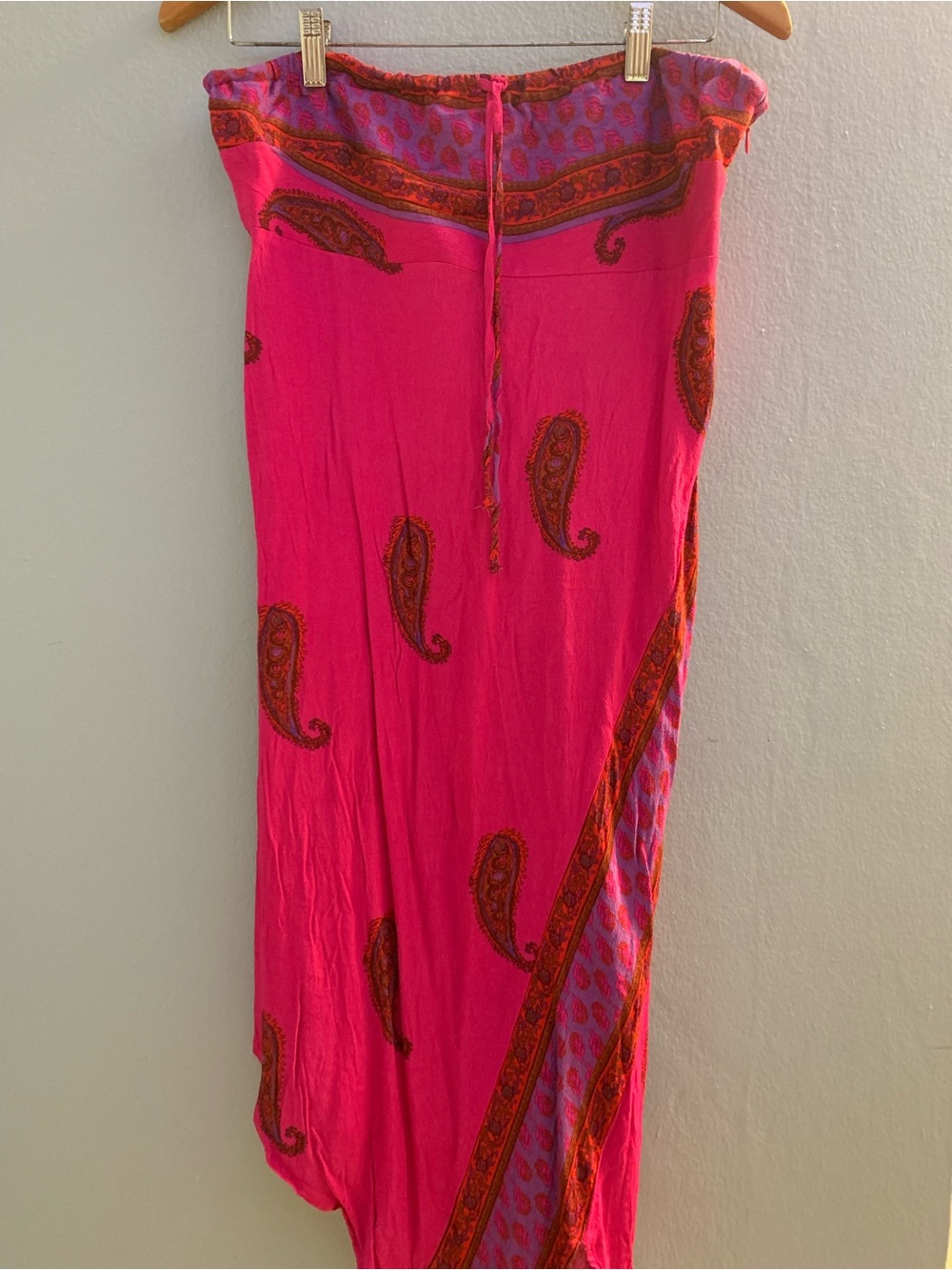 UO Pink Paisley Midi Dress
